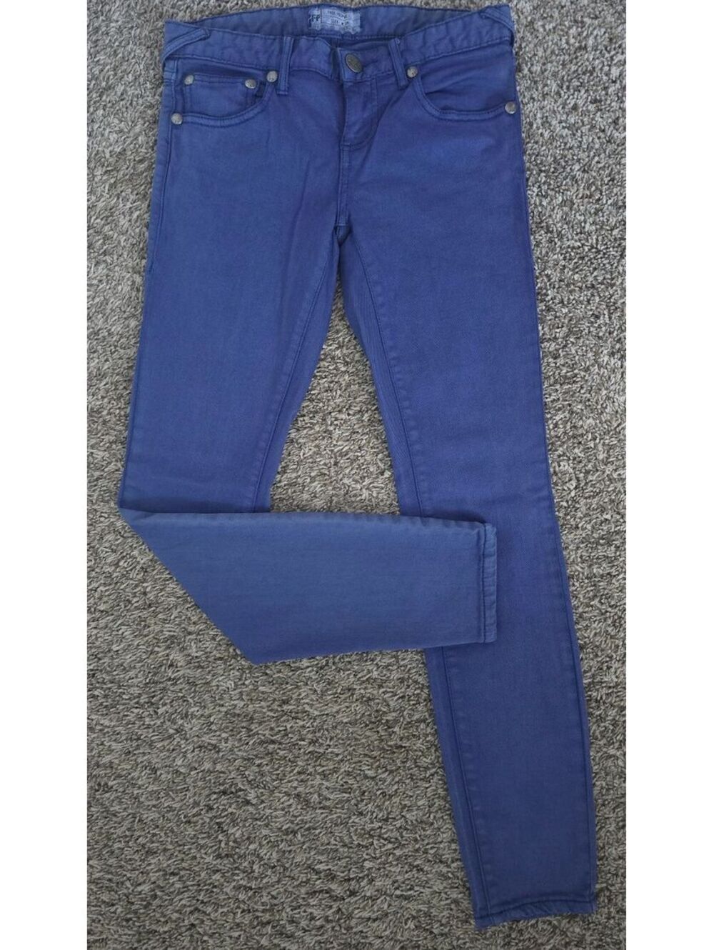 Free People Women's Blue Skinny Jeans Size 26